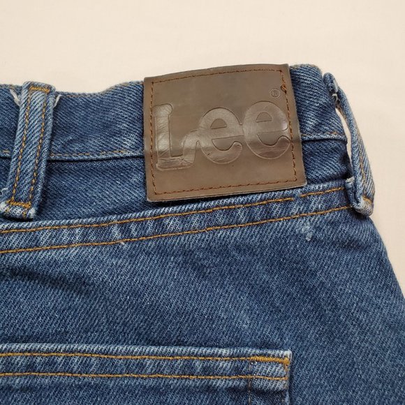 Lee Jeans Mens 40x32 Heavy Blue Denim Relaxed Fit Straight Leg Casual Classic - Picture 10 of 15